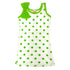 Little Girls Green Polka Dots Bow Sleeveless Dress 24M-8 - SophiasStyle.com